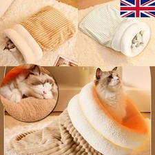Winter Warm Cat Nest Sleeping Bag Cozy Soft Pet Bed Semi Enclosed Plush Cats Bed