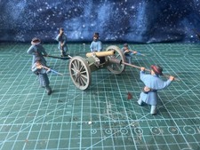 US Civil War Cannon and 6