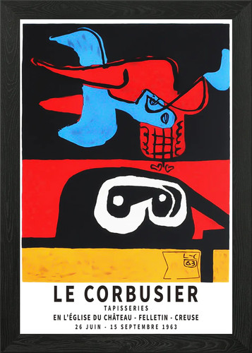 Corbusier exhibition framed - le,