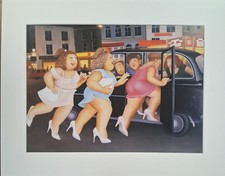 Beryl Cook mounted print -
