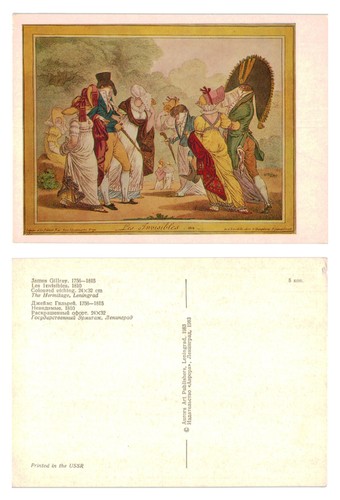 Postcard james gillray les - -,