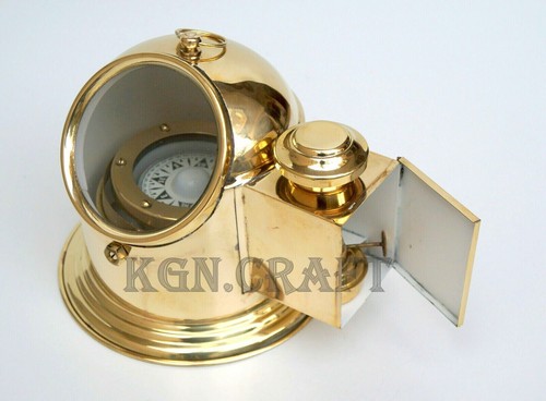 Antique brass nautical gimbal - antique,