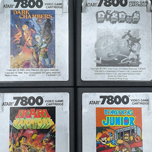 Atari 7800 loose games - atari,