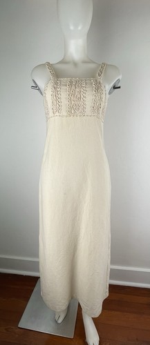 Vtg maxi dress mexican manta - dress,