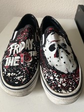 Friday 13th Vans - Size 5 - House Of Terror Glow In The Dark!