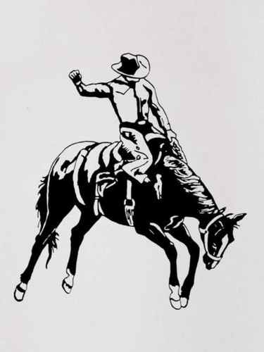 Rodeo bucking bronco - 5”,