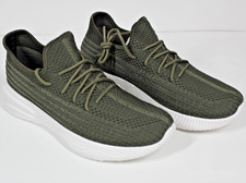 Crosshatch Mens Olive Green Lace up Lightweight Shoes Trainers Fitness Gym UK 10