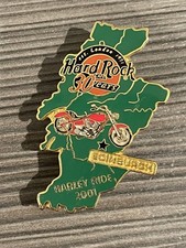 Hard Rock Cafe Pin Badge, Edinburgh, 2001 Harley Davidson Ride, Ltd Ed 500