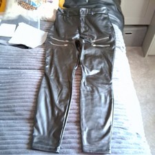 ladies New Black Fitted Pvc