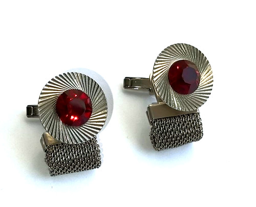 Vintage soviet metal cufflinks - vintage,