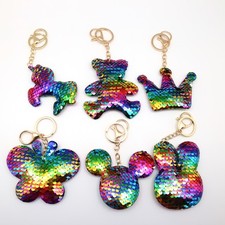 Reversible Sequin Keyring