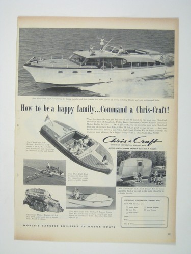 Vintage 1950s chris craft - vintage,