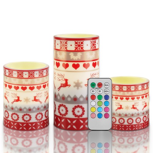 3pack christmas flameless - 3pack,