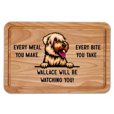 Personalised Wheaten Terrier Chopping Board Every Meal You Make Will Be Watch...