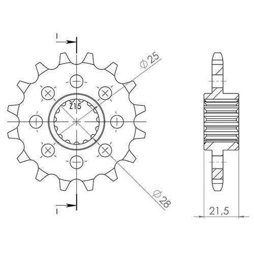 Sprocket p525 z17 - sprocket,