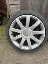 Original Audi TT 8N Mk1 18" 9 Spoke Alloy Wheel Design 8N0601025S and good Tyre