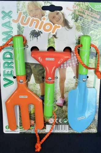 Junior metal garden tool set - metal,