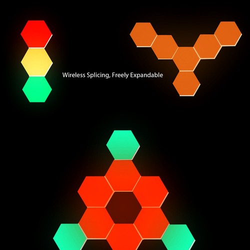 Hex wall light sets - hex, led