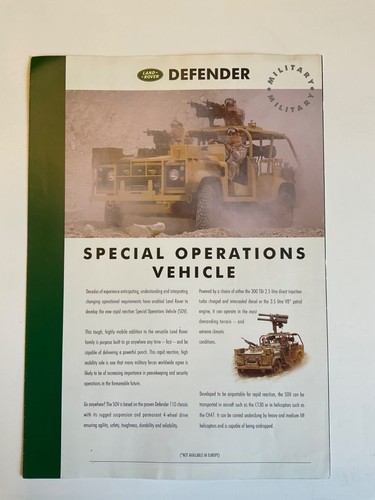 Land rover defender - rover, special