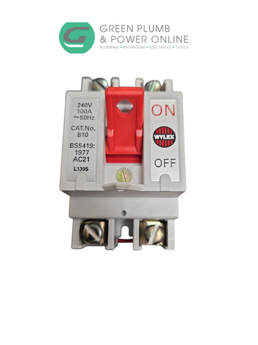 Wylex 810 100a double pole - 100a,