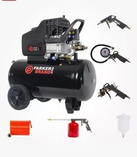 ParkerBrand 50Litre Dual Outlet Compressor With Tool Kit.  9.6 CFM, 2.5HP.