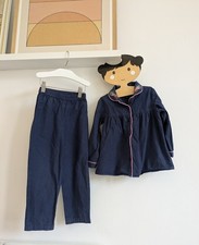 Their Nibs Navy Floral Button Down Pyjamas ? Vintage Style