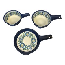 Figgjo Flint Tor Viking Saucepans 14cm 16cm And Skillet 18cm Vintage Retro