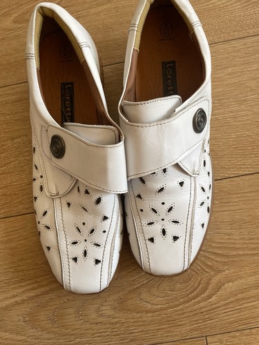 Loretta leather white - loretta,