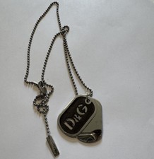 Dolce Gabbana D&G Dog Tags Necklace