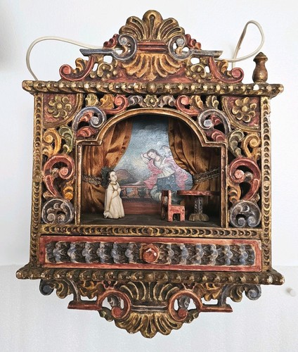 Antique retablo spanish - antique,
