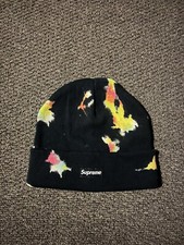 supreme black tye dye beanie hat (SS20)