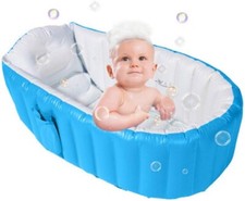 Inflatable Baby Bathtub,No Pump Kid Infant Toddler Infant Newborn Inflatable Fol