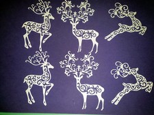 6 x Tattered Lace Reindeer Die