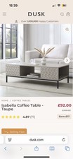 Dusk Taupe Coffee Table Living