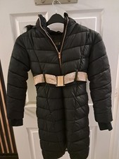 Girls winter coat Black Age 10