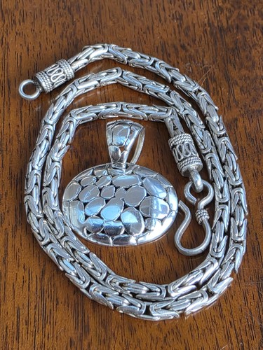 925 byzantine chain pebble - 925,