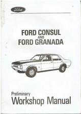 FORD GRANADA Mk1 SALOON & ESTATE 1972- ORIGINAL FACTORY WORKSHOP MANUAL