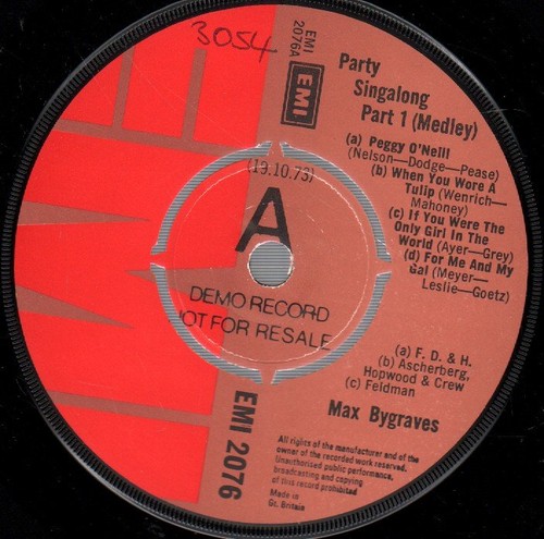 Max bygraves party singalong - bygraves,