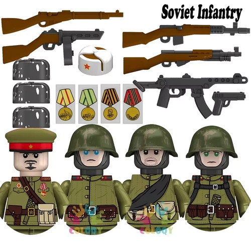 Custom lego soviet infantry - soviet,