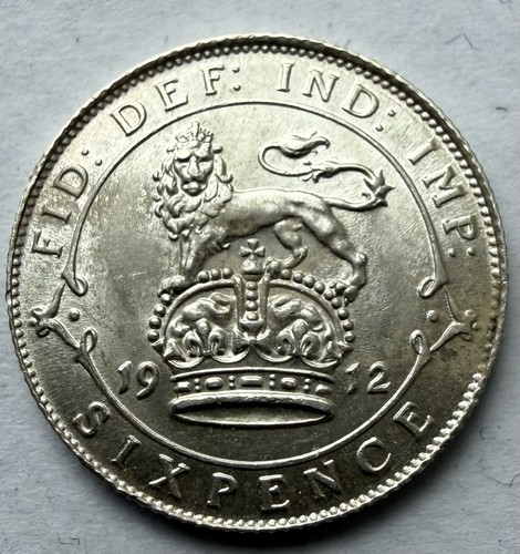 Unc 1912 sixpence - sixpence,