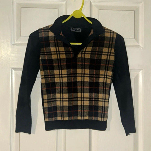 Next boys black brown - black/brown, plaid