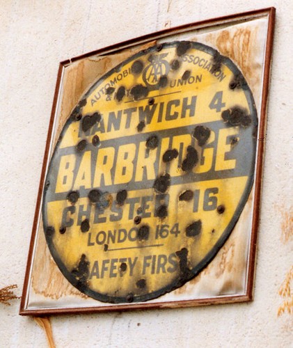 Photo 6x4 old sign - old, in