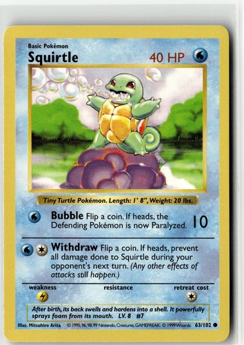 Squirtle common base set - common,