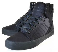 Supra Skytop Black Burgandy