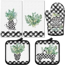 Pcs buffalo plaid oven mitts - buffalo,