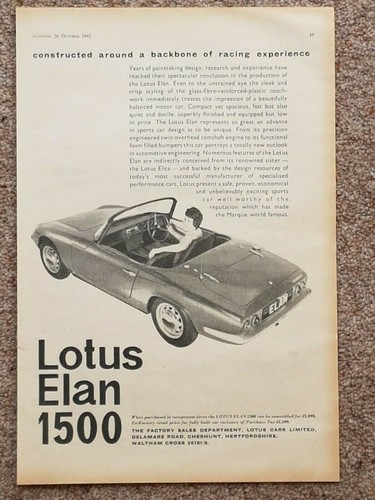 Lotus elan 1500 original - lotus,