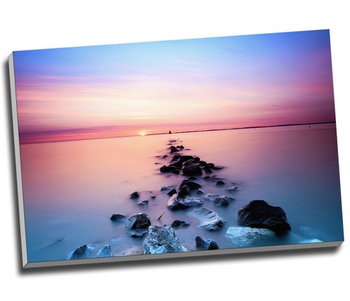 Pastel blue orange pink beach - orange,