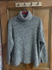 Tesco Women's Size 14 Grey Mix Roll Neck Jumper