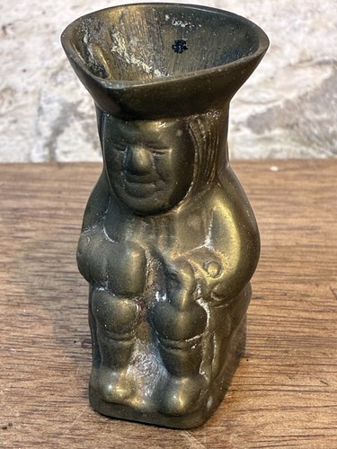 Vintage brass small toby - vintage, jug