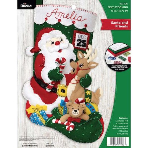Bucilla felt christmas - bucilla, 18"